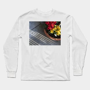 Flowers and Stripes Long Sleeve T-Shirt